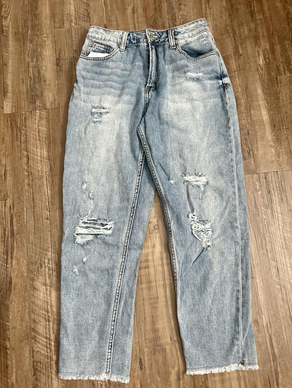 Forever 21 Jeans Women’s Size 28 Regular Cutoff Fringe Distressed Denim